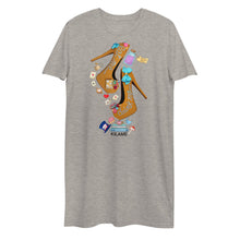 Load image into Gallery viewer, Organic cotton t-shirt dress 'Eat me drink me'