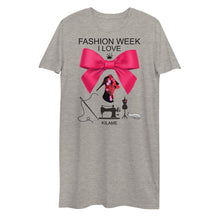 Load image into Gallery viewer, Organic cotton t-shirt dress 'Fashion Bow'