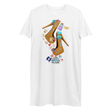 Load image into Gallery viewer, Organic cotton t-shirt dress 'Eat me drink me'
