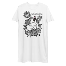 Load image into Gallery viewer, Organic cotton t-shirt dress Taser 'Lace'