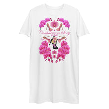 Load image into Gallery viewer, Organic cotton t-shirt dress 'Orchidee'