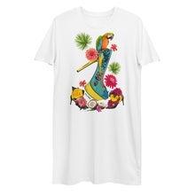 Load image into Gallery viewer, Organic cotton t-shirt dress 'Parrot'