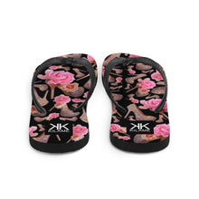 Load image into Gallery viewer, Flip-Flops 'Rose pink flower'