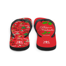 Load image into Gallery viewer, Unisex Flip-Flops 'Buon Natale'