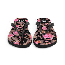 Load image into Gallery viewer, Flip-Flops 'Rose pink flower'