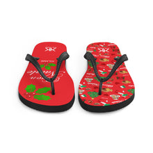 Load image into Gallery viewer, Unisex Flip-Flops 'Buon Natale'
