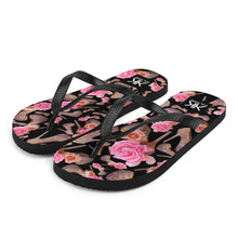 Load image into Gallery viewer, Flip-Flops 'Rose pink flower'