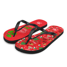 Load image into Gallery viewer, Unisex Flip-Flops 'Buon Natale'