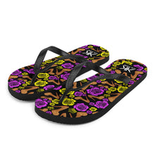 Load image into Gallery viewer, Flip-Flops 'Purple Gold'