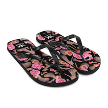 Load image into Gallery viewer, Flip-Flops 'Rose pink flower'