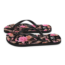 Load image into Gallery viewer, Flip-Flops 'Rose pink flower'