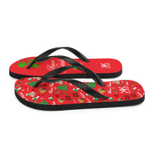 Load image into Gallery viewer, Unisex Flip-Flops 'Buon Natale'
