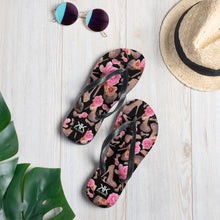 Load image into Gallery viewer, Flip-Flops 'Rose pink flower'
