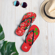 Load image into Gallery viewer, Unisex Flip-Flops 'Buon Natale'