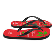 Load image into Gallery viewer, Unisex Flip-Flops 'Buon Natale'