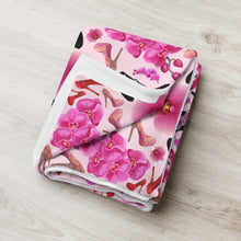 Load image into Gallery viewer, Throw Blanket 'Orchidee'