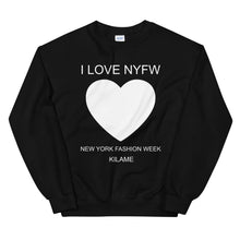 Load image into Gallery viewer, Unisex Sweatshirt 'I love NYFW'