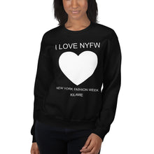 Load image into Gallery viewer, Unisex Sweatshirt 'I love NYFW'