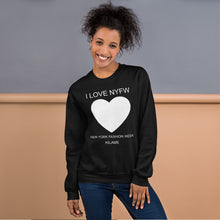 Load image into Gallery viewer, Unisex Sweatshirt 'I love NYFW'