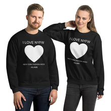 Load image into Gallery viewer, Unisex Sweatshirt 'I love NYFW'