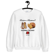 Load image into Gallery viewer, Unisex Sweatshirt 'Pandoro o Panettone'
