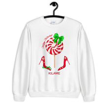 Load image into Gallery viewer, Sweatshirt Peppermint 'Happy Holidays'