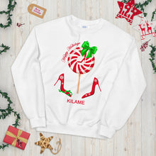 Load image into Gallery viewer, Sweatshirt Peppermint 'Happy Holidays'