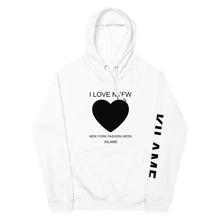 Load image into Gallery viewer, Unisex eco raglan hoodie 'I love NYFW'