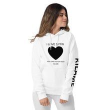 Load image into Gallery viewer, Unisex eco raglan hoodie 'I love NYFW'