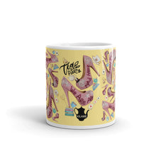 Load image into Gallery viewer, White glossy mug 'Tea Party'