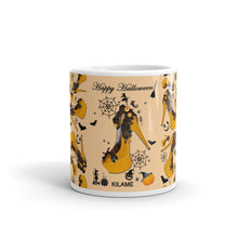Load image into Gallery viewer, White glossy mug 'Happy Halloween'