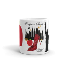 Load image into Gallery viewer, White glossy mug 'Empire State of dreams'