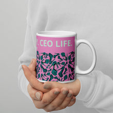 Load image into Gallery viewer, White glossy mug 'Always busy'