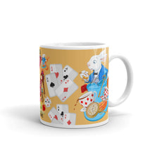 Load image into Gallery viewer, White glossy mug 'Down the rabbit hole'