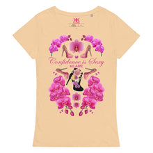 Load image into Gallery viewer, Women’s basic organic t-shirt 'Passion flower'