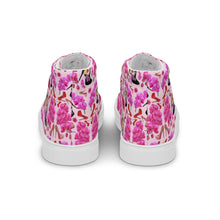 Load image into Gallery viewer, Women’s high top canvas shoes 'Secret garden'