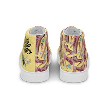 Load image into Gallery viewer, Women’s high top canvas shoes 'Tea Party'