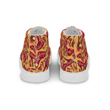 Load image into Gallery viewer, Women’s high top canvas shoes 'Down the rabbit hole'