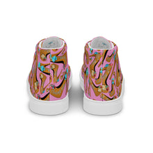 Load image into Gallery viewer, Women’s high top canvas shoes 'Eat me drink me'