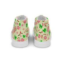 Load image into Gallery viewer, Women’s high top canvas shoes 'Peppermint'