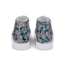 Load image into Gallery viewer, Women’s high top canvas shoes 'Blue shoes'