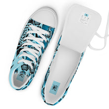 Load image into Gallery viewer, Women’s high top canvas shoes 'Travel blogger'
