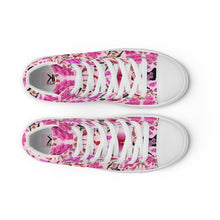 Load image into Gallery viewer, Women’s high top canvas shoes 'Secret garden'