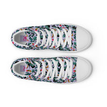 Load image into Gallery viewer, Women’s high top canvas shoes 'Blue shoes'