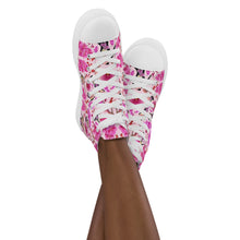 Load image into Gallery viewer, Women’s high top canvas shoes 'Secret garden'