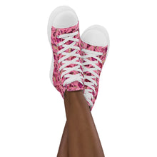 Load image into Gallery viewer, Women’s high top canvas shoes 'Pink Diamond'
