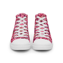 Load image into Gallery viewer, Women’s high top canvas shoes 'Pink Diamond'