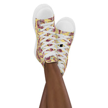 Load image into Gallery viewer, Women’s high top canvas shoes 'Tea Party'