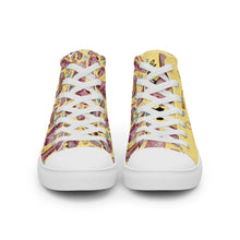 Load image into Gallery viewer, Women’s high top canvas shoes 'Tea Party'