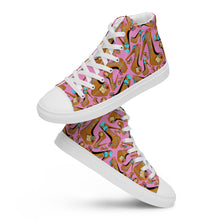 Load image into Gallery viewer, Women’s high top canvas shoes 'Eat me drink me'